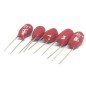 33uF 20V RADIAL DIP TANTALUM CAPACITOR KEMET  QTY:5