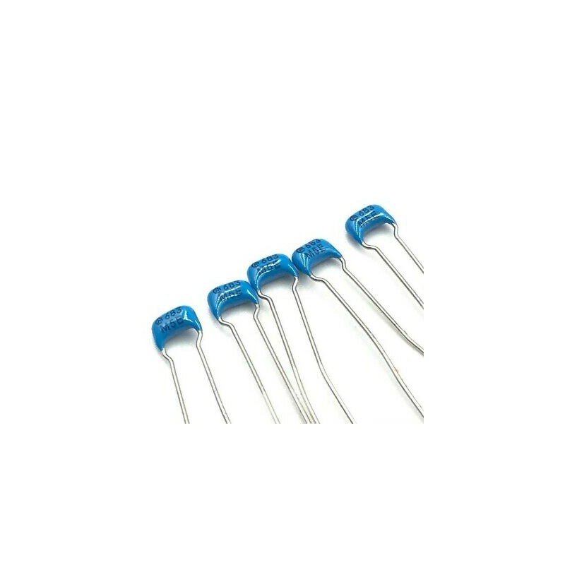 68NF 68000PF 100V RADIAL CERAMIC DISC CAPACITOR MURATA QTY:5