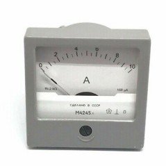 0-10A DC ANALOG PANEL METER AMMETER M4245 60X60mm