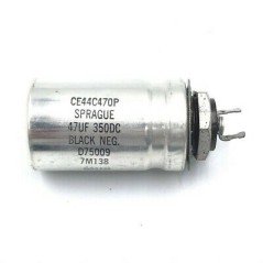 47UF 350VDC Aluminium Electrolytic Capacitor CE44C470P Sprague