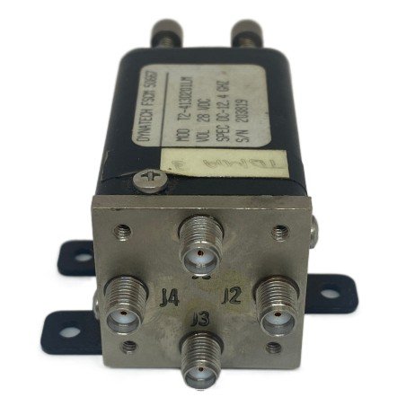 Coaxial Switch 28V SMA(F) DPDT 12.4Ghz T2-413D201LM Dynatech AUTO & MANUAL