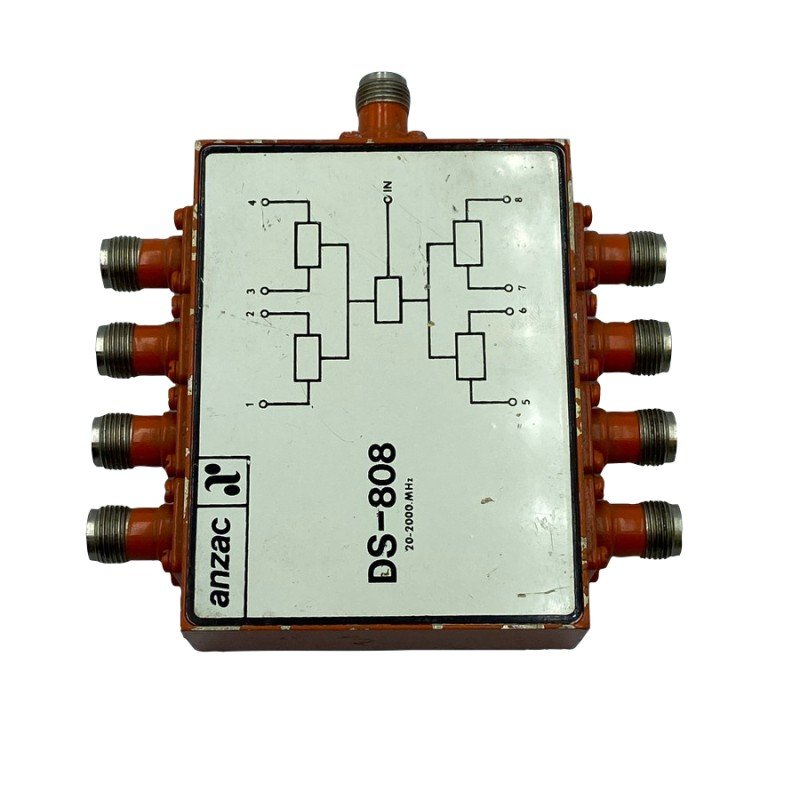 20-2000Mhz TNC 8 Way Power Splitter Combiner DS-808-4 Anzac