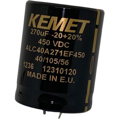 270UF 450VDC 450V 105C ELECTROLYTIC CAPACITOR ALC40A271EF450 KEMET