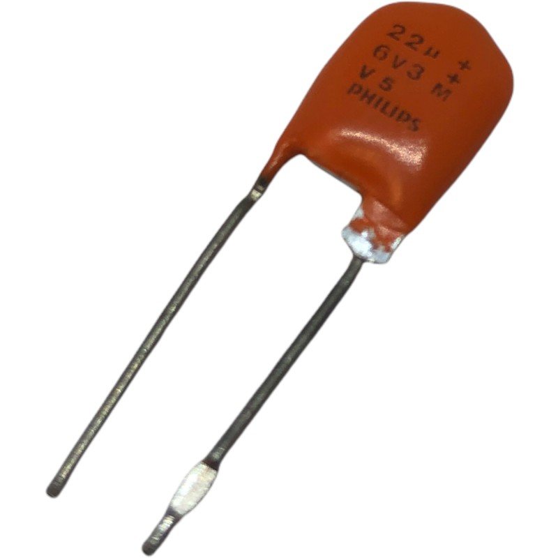 22uF 6.3V Radial Tantalum Capacitor Philips