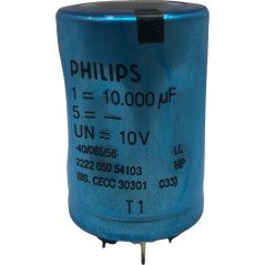 10000uF 10V Radial Electrolytic Capacitor 222205054103 Philips