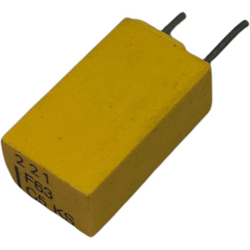 221pF 63V 1% Radial Film Capacitor C5KS Philips