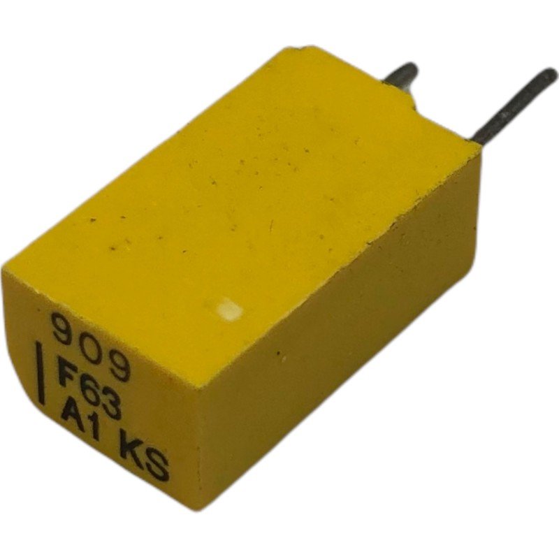 909pF 63V 1% Radial Film Capacitor 222244349091 Philips