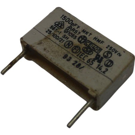 1500pF 1.5nF 250Vac 1000V Radial Paper Film Capacitor F1710-215-1000 Vishay