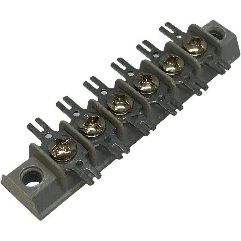 6-Position 6-Way Terminal Block Wire Strip Connector 75x15mm