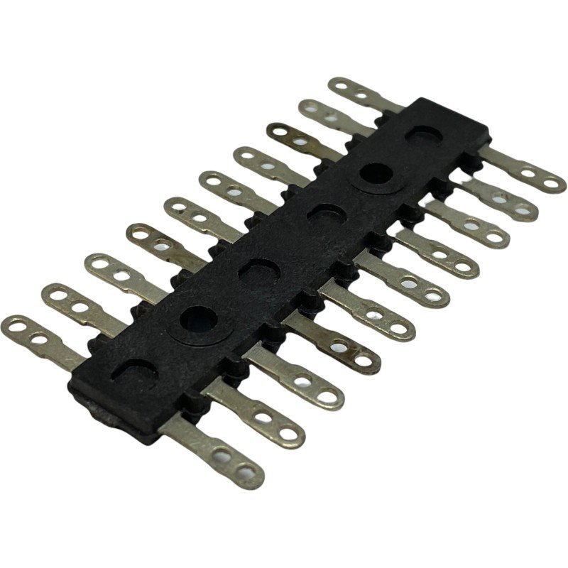 10-Position 10-Way Dual Row Terminal Block Strip 55mm