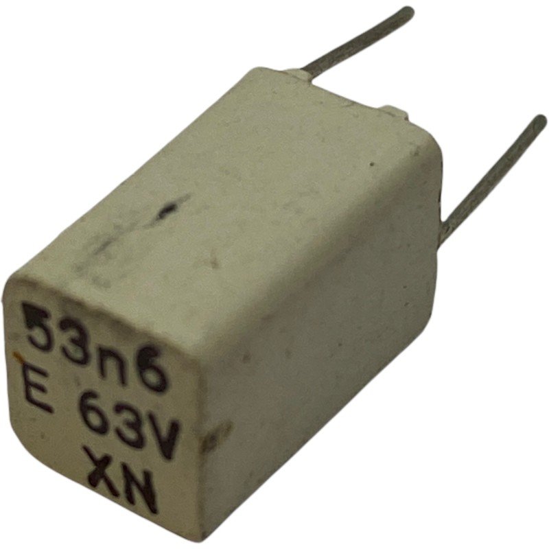 0.0536uF 53.6nF 63V 1% Radial Film Capacitor MYB MCE