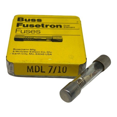 7/10A 250V MDL 7/10 Slow Blow Fuse Bussman Fusetron Qty:5