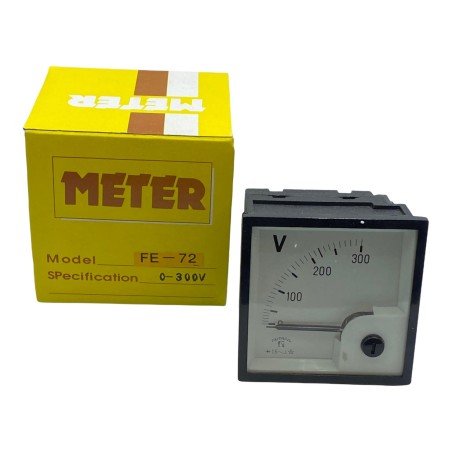 0-300V Analog Panel Meter Voltmeter Faithful FE-72 72x72mm