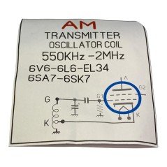 5-80uH 20% Transmitter Oscillator Coil Inductor 550KHz-2MHz 28.5mm