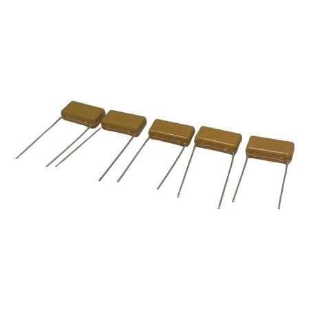 0.1uF 100nF 250V Radial Polyester Film Capacitor PMT/2R ITT Qty:5