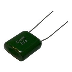 0.47uF 470nF 100V Radial Polyester Film Capacitor 474K100 NIS 19.5x16.5mm