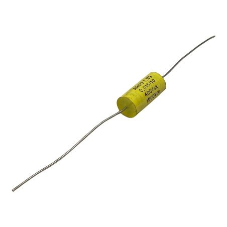 0.015uF 15nF 400Vca 1000Vcc Axial Film Capacitor Arcotronics 19.5x8.85mm