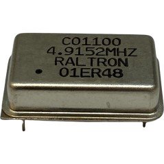 4.9152MHz 4 Pin Crystal Oscillator Clock CO1100 Raltron 20.3x12.7mm