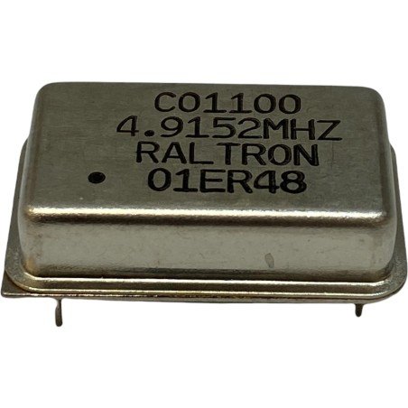 4.9152MHz 4 Pin Crystal Oscillator Clock CO1100 Raltron 20.3x12.7mm