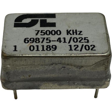 75000KHz 4 Pin Crystal Oscillator 69875-41/025 25x16.3mm