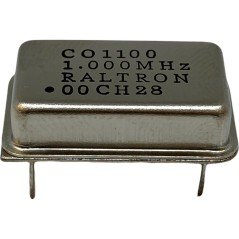 1MHz 4 Pin Crystal Oscillator Clock CO1100 Raltron 20.3x12.7mm