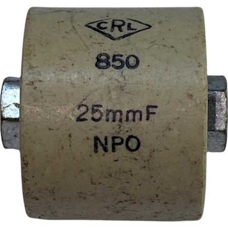 25pF 5000V 5kV NPO Transmitting Doorknob Ceramic Capacitor CRL 850 20x20mm