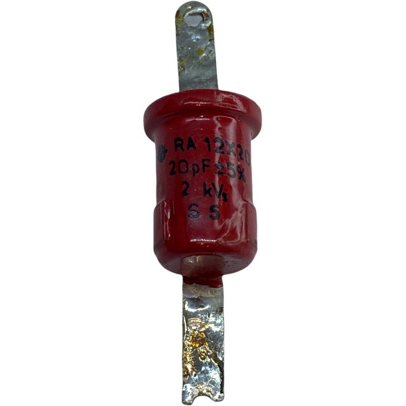 20pF 2000V 2kV Transmitting Ceramic Capacitor 12x20mm