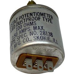 100Ohm 100R 0.5A Ohmite Sealed Dustproof Potentiometer 28138