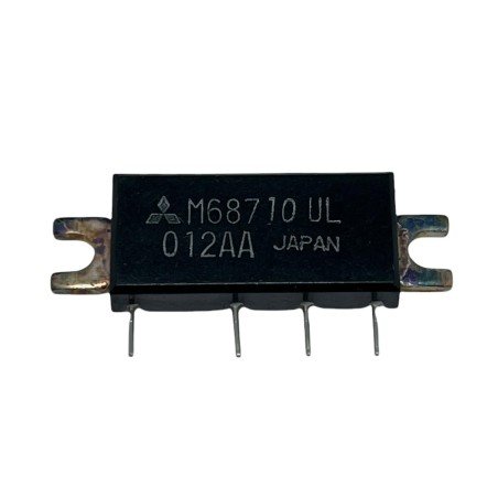 M68710UL MITSUBISHI RF POWER MODULE 380-400MHz, 6V, 2W, FM PORTABLE RADIO