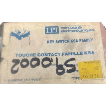 KSA-0M-210 ITT Key Switch KSA Family Tactile Switch [QTY:5]