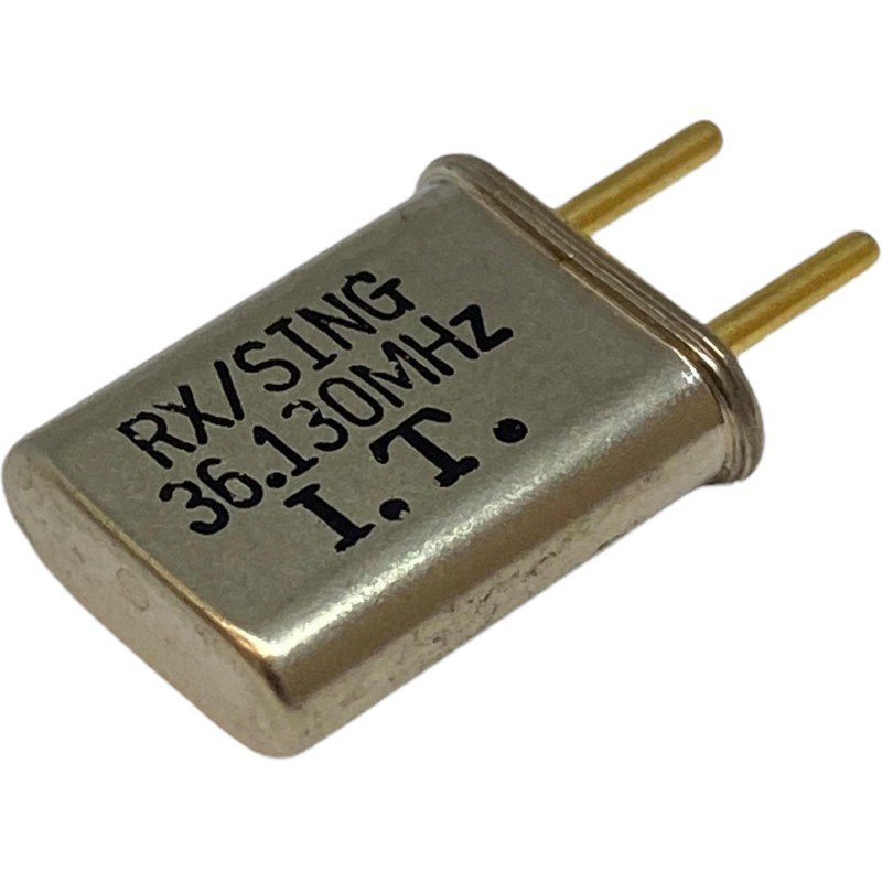 36.130MHz 2 Pin Goldpin Crystal Oscillator Clock RX/Sing 13.2x10.85mm