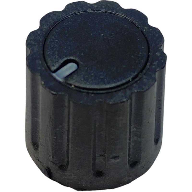 Black Plastic Knob Shaft:6mm D:16mm IH:15mm