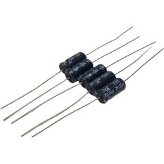 33uF 25V Axial Electrolytic Capacitor ITT 14.5x6.5mm Qty:5