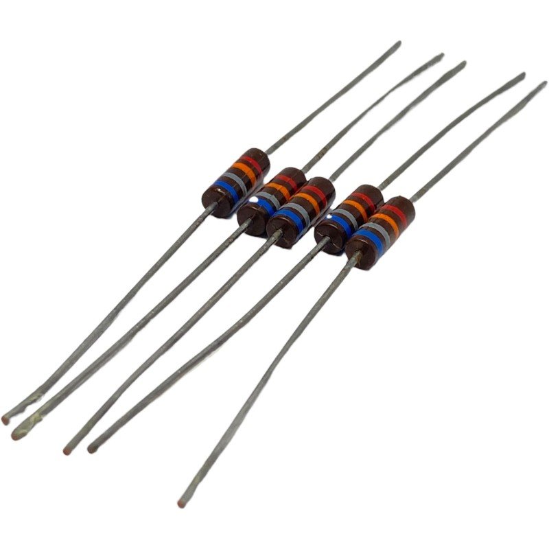 68Kohm 68K 0.5W 2% Axial Carbon Fixed Resistor Qty:5