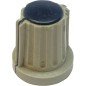 Grey Black Knob Shaft:6mm IH:20.5mm D:19mm