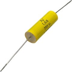 1.5uF 1500nF 250V 5% Axial Film Capacitor Arcotronics 26.5x9mm