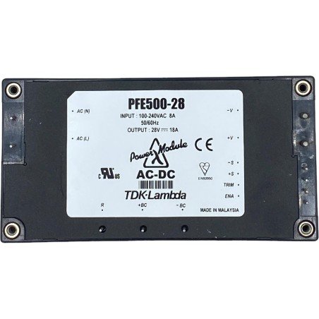 PFE500-28 TDK Lambda AC-DC Converter IN:100-240Vac/8A OUT:28V/18A