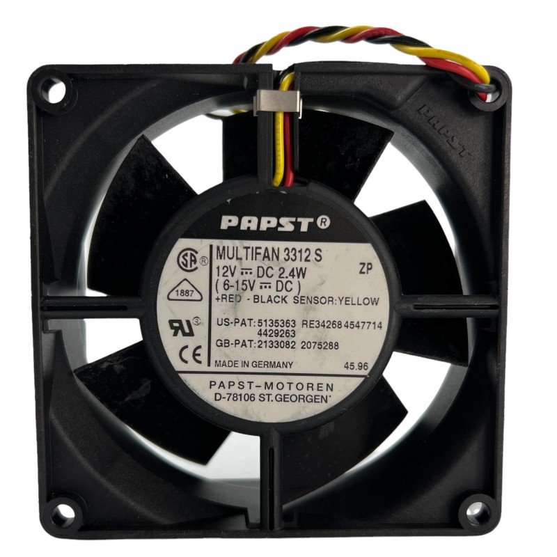 3312S Ebm Papst Cooling Fan 12VDC 2.4W 90x90x30mm