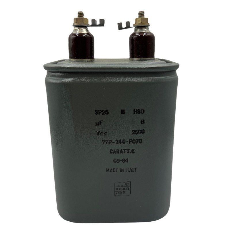 Paper In Oil Capacitor 8uf 2500V Caratt SP25 77P-244-P070