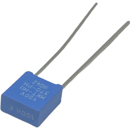 0.1uF 100nF 100V Radial Film Capacitor Philips MKT-HQ 370-PH