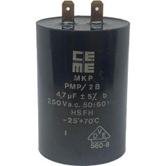 4.7uF 250Vac 5% Radial Polypropylene Film Capacitor PMP/2B DVE 52x36mm