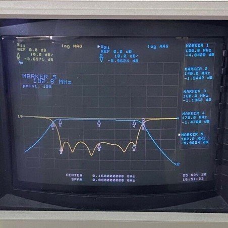 TBA160-40-6AA1 TELONIC 160Mhz BW 40Mhz Band Pass Filter BNC M-F