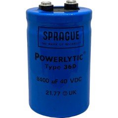 8400uF 40V Powerlytic Capacitor 36D Sprague 80x51.5mm