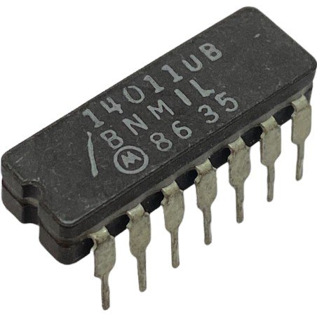 14011UB/BNMIL Motorola Ceramic Integrated Circuit