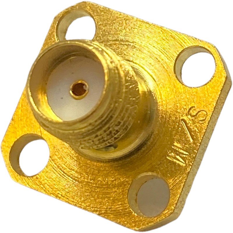 B41-P10050-0084 SMA (f) Panel Mount Coaxial Connector 18GHz