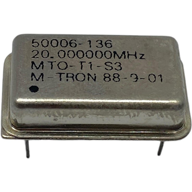 20MHz 4 Pin Crystal Oscillator Quartz MTO-TI-S3 M-Tron 20x12.75mm