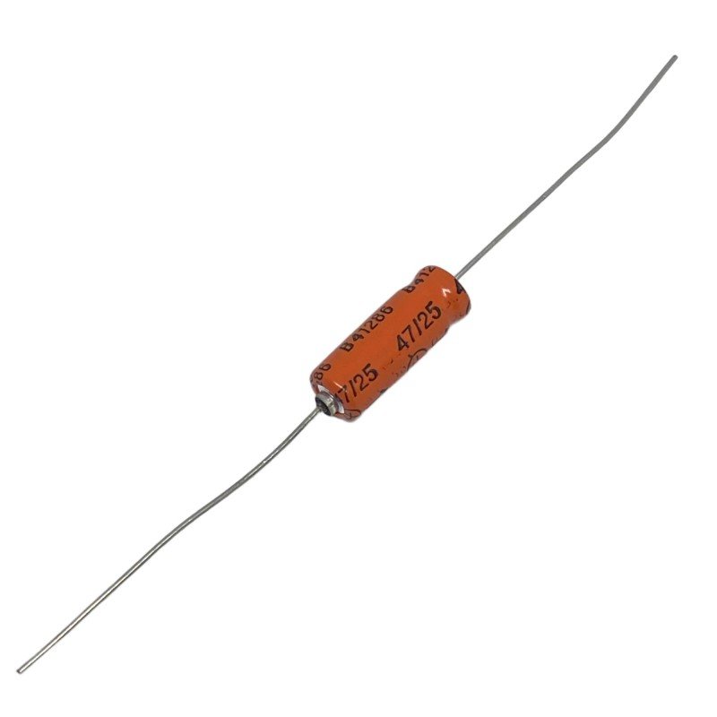 47uF 25V Axial Electrolytic Capacitor B41283 B41286 Siemens