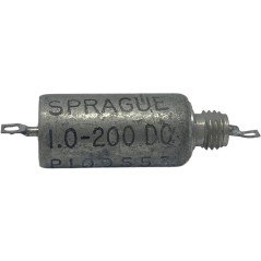 1uF 200V 200Vdc Feed Thru Capacitor P109553 Sprague 35x15mm