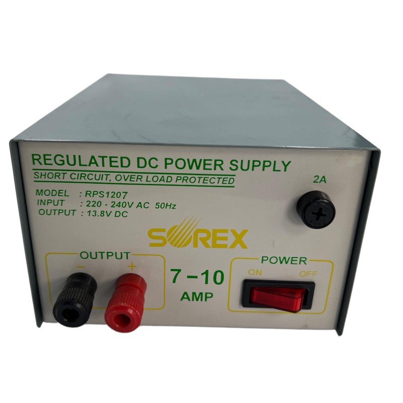 RPS1207 SOREX Regulated Power Supply 220VAC - 13.8Vdc 7-10A