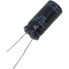 330uF 63V Radial Electrolytic Capacitor ITT 34.85x16.25mm